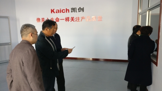 张总陪同参观